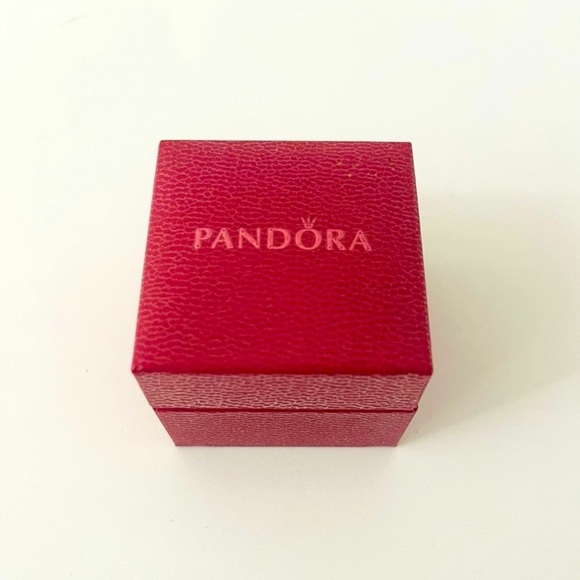 NEW Pandora Silver, Gold and Red Charm with love Heart Design